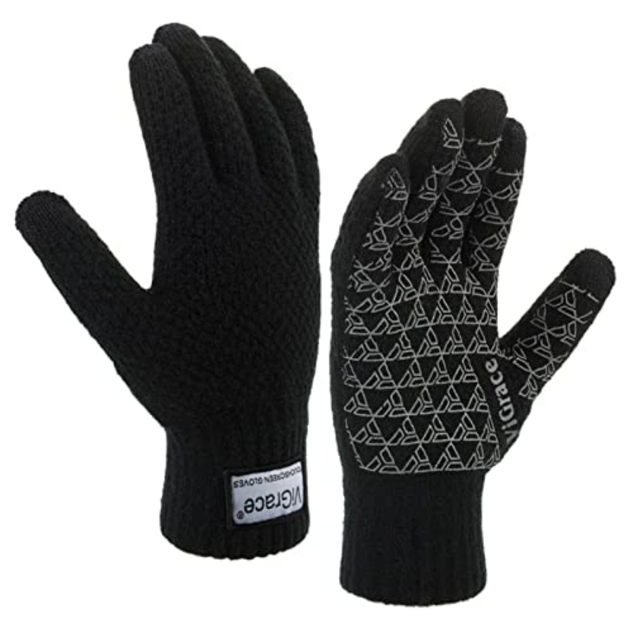 Wool Glove Lined - Winter Warm Touchscreen Gloves for Men