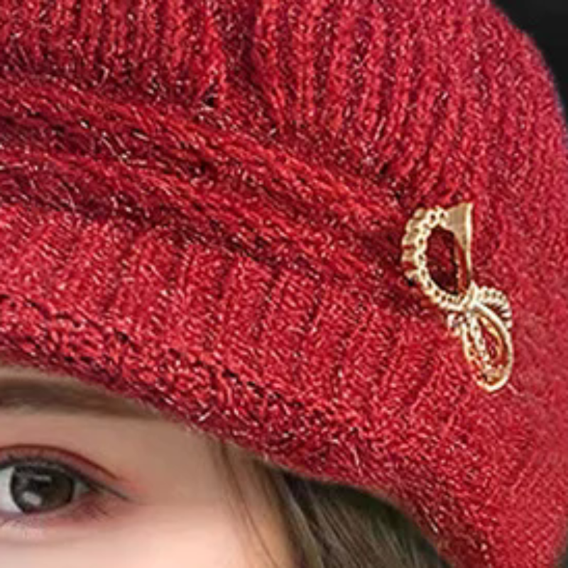 Wool Glove Lined - Winter Warm Hat Knitted Hat Casual