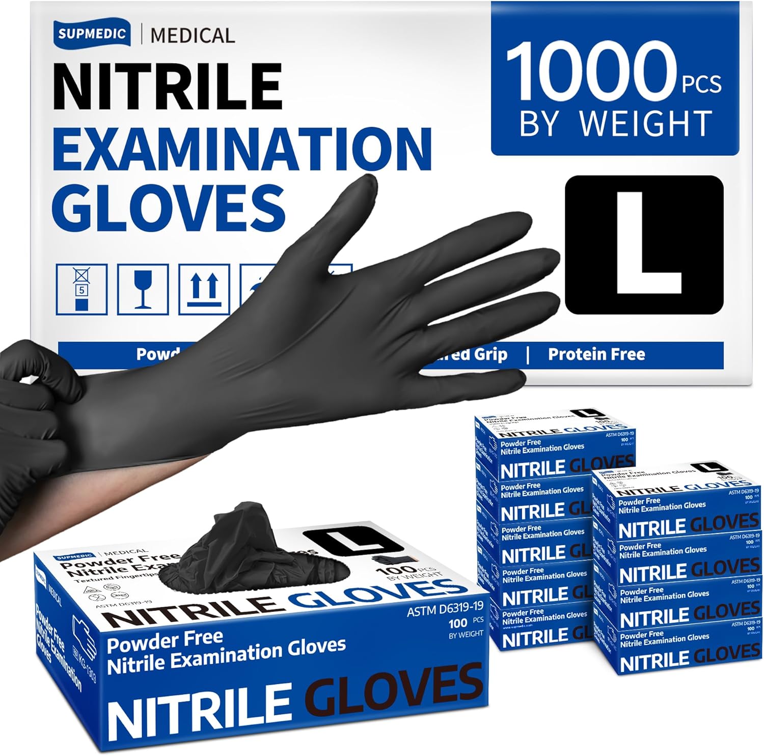 Exam Glove Nitrile - Nitrile Exam Gloves 1000Pcs Latex-Free Powder-Free