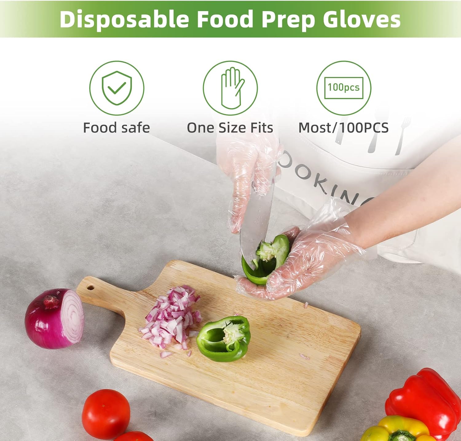 100 Pcs Plastic Disposable Glo - Rubber Glove Cleaning recensie en prijs