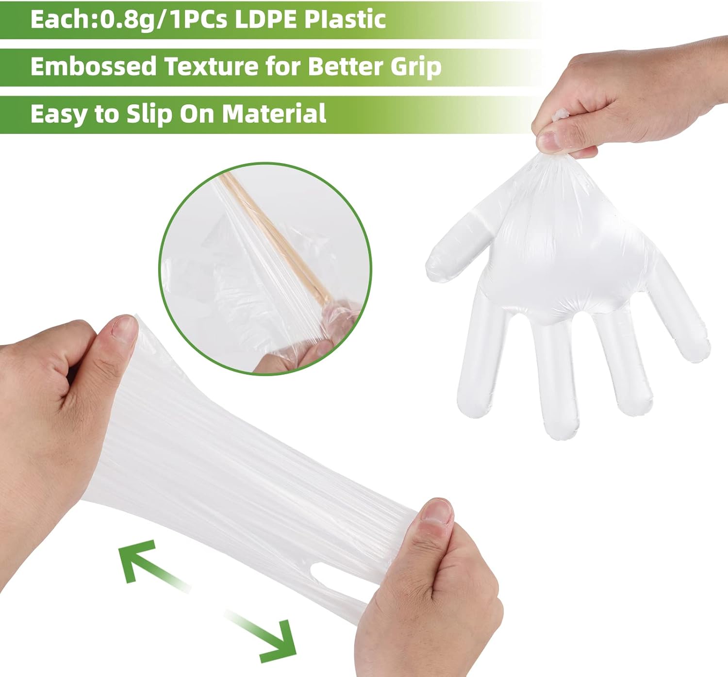 100 Pcs Plastic Disposable Glo - Rubber Glove Cleaning recensie en prijs