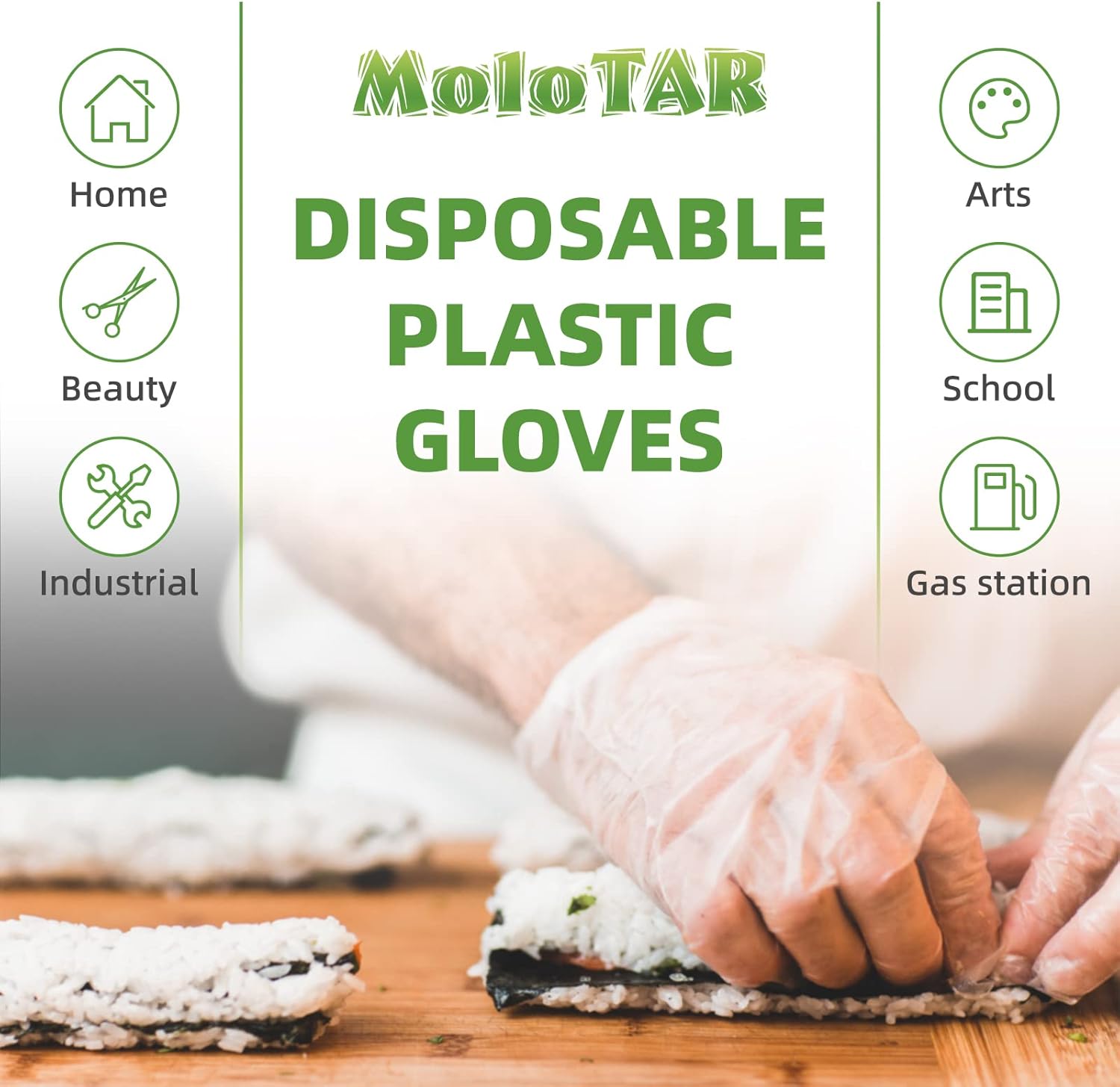 100 Pcs Plastic Disposable Glo - Rubber Glove Cleaning recensie en prijs