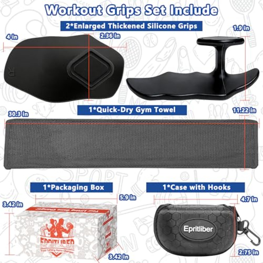 Large Silicone Workout Grips K - Workout Glove Gym recensie en prijs