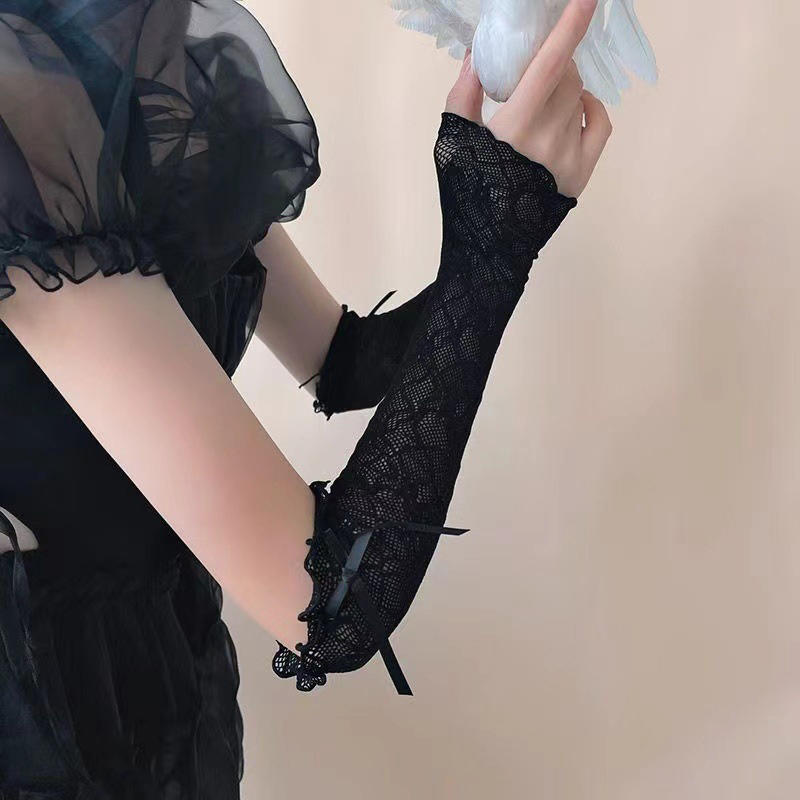 Summer Long Lace Ruffle Mesh F - Fingerless Glove Knit recensie en prijs