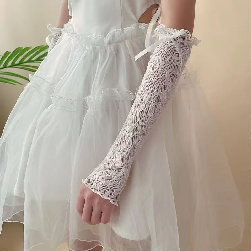 Summer Long Lace Ruffle Mesh F - Fingerless Glove Knit recensie en prijs