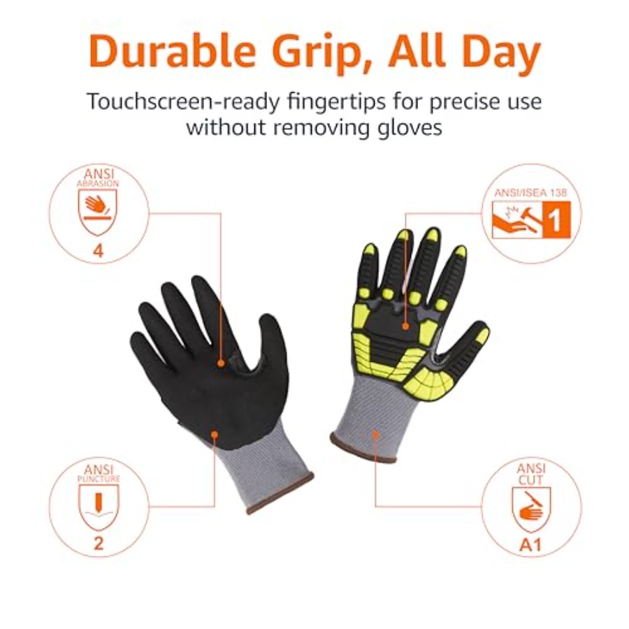 Safety work gloves for industr - Work Glove Impact recensie en prijs