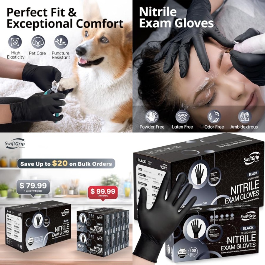 SwiftGrip Disposable Nitrile E - Exam Glove Nitrile recensie en prijs