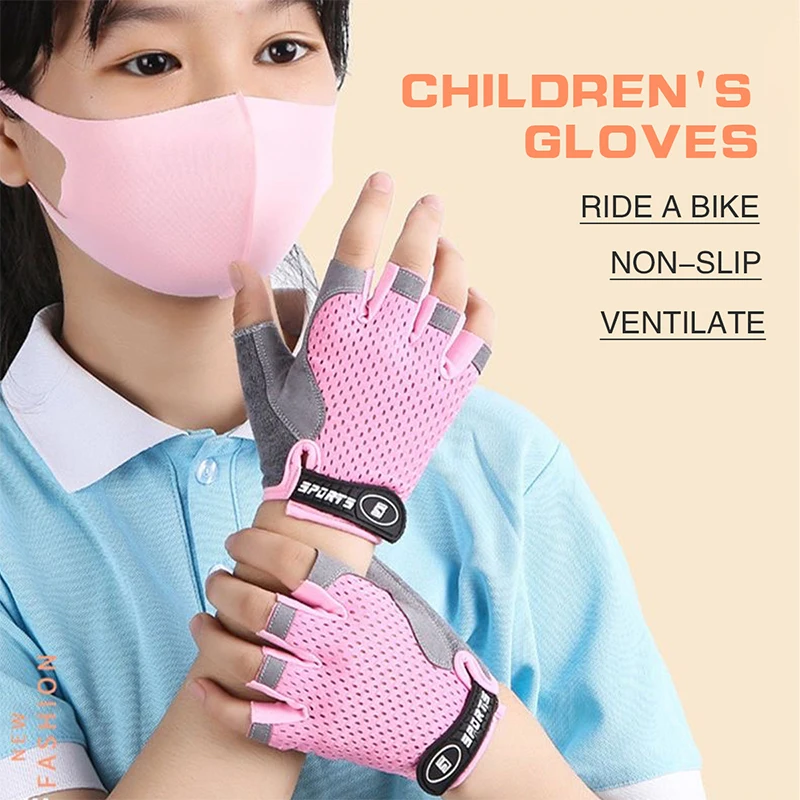 Kids Half Finger Sports Cyclin - Cycling Glove Padded recensie en prijs
