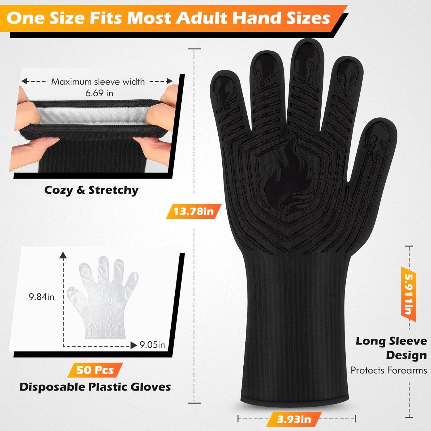 BBQ Gloves, 1472°F Heat Resist - Heat Resistant Glove recensie en prijs