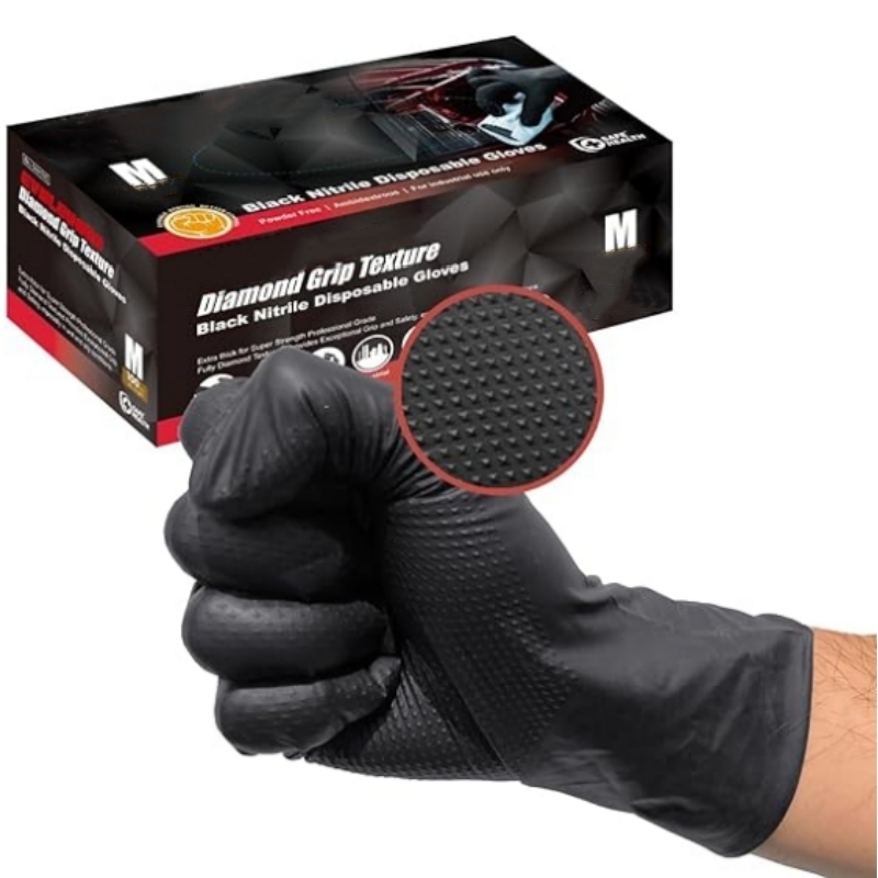 8Mil Heavy Duty Black Nitrile  - Nitrile Mechanic Glove recensie en prijs