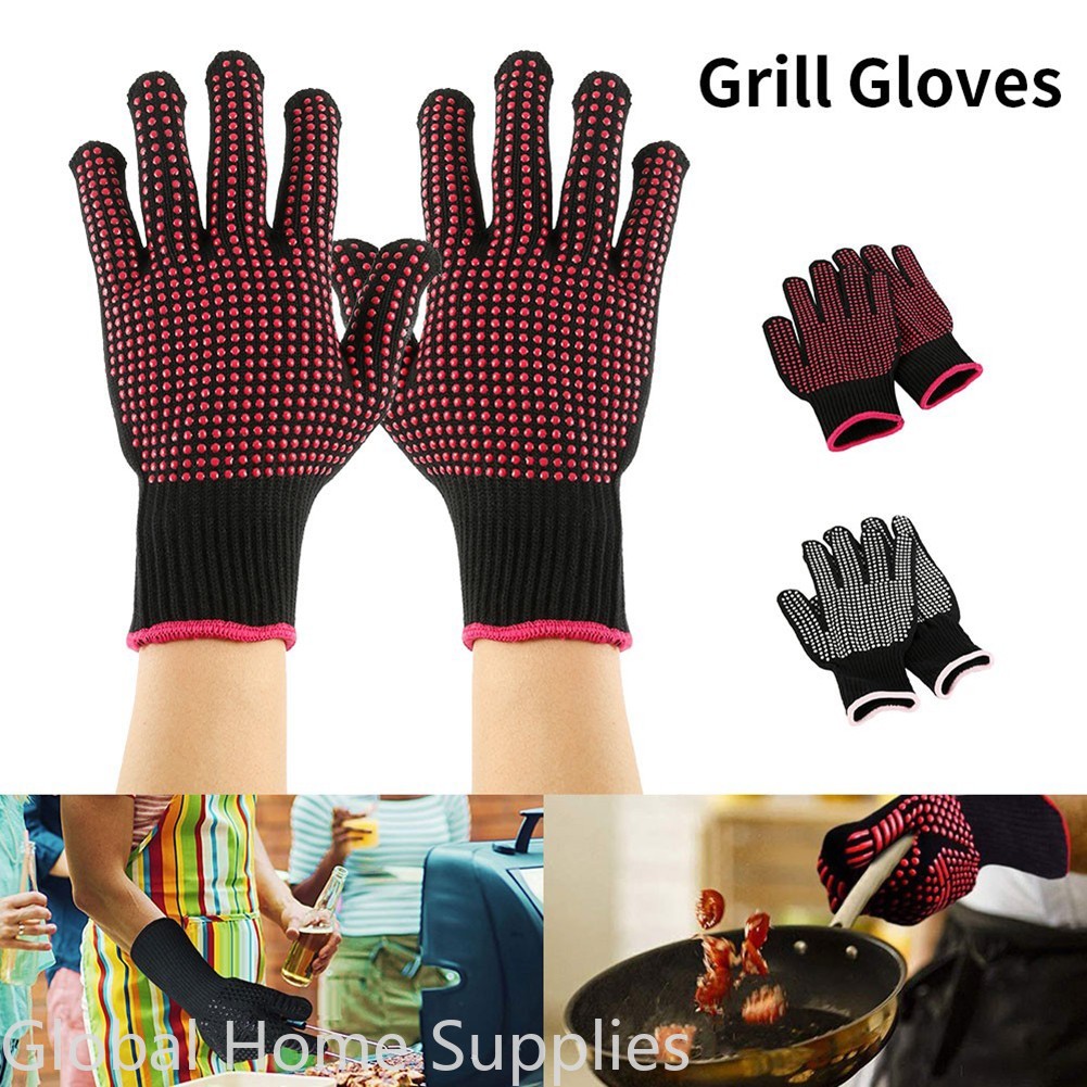 Barbecue Anti-scald Gloves Mic - Oven Mitt Silicone recensie en prijs