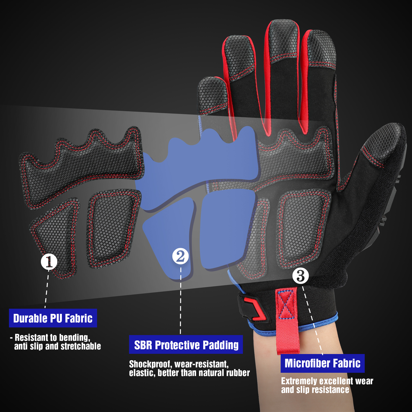 WORKPRO Heavy-duty Work Gloves - Work Glove Impact recensie en prijs