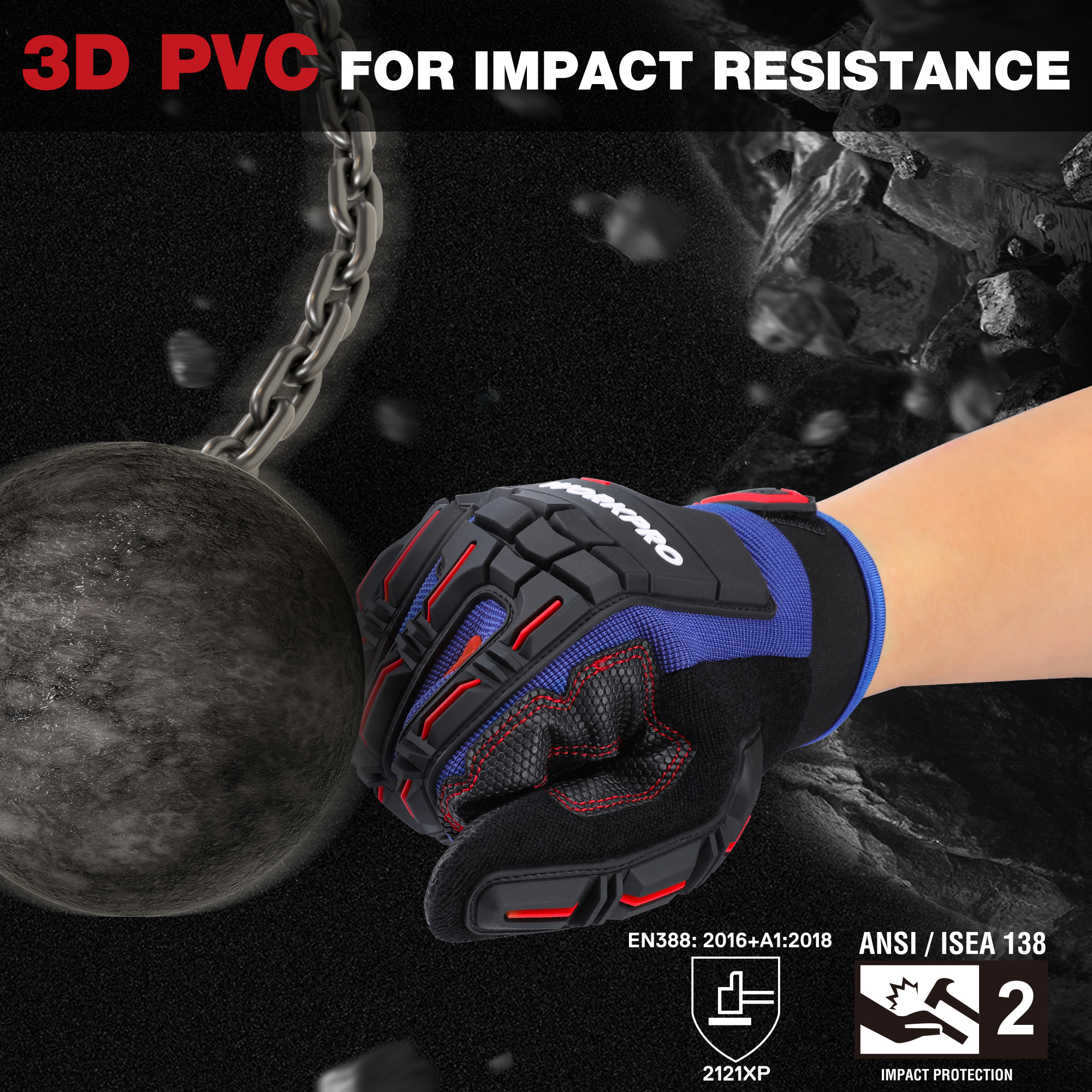 WORKPRO Heavy-duty Work Gloves - Work Glove Impact recensie en prijs