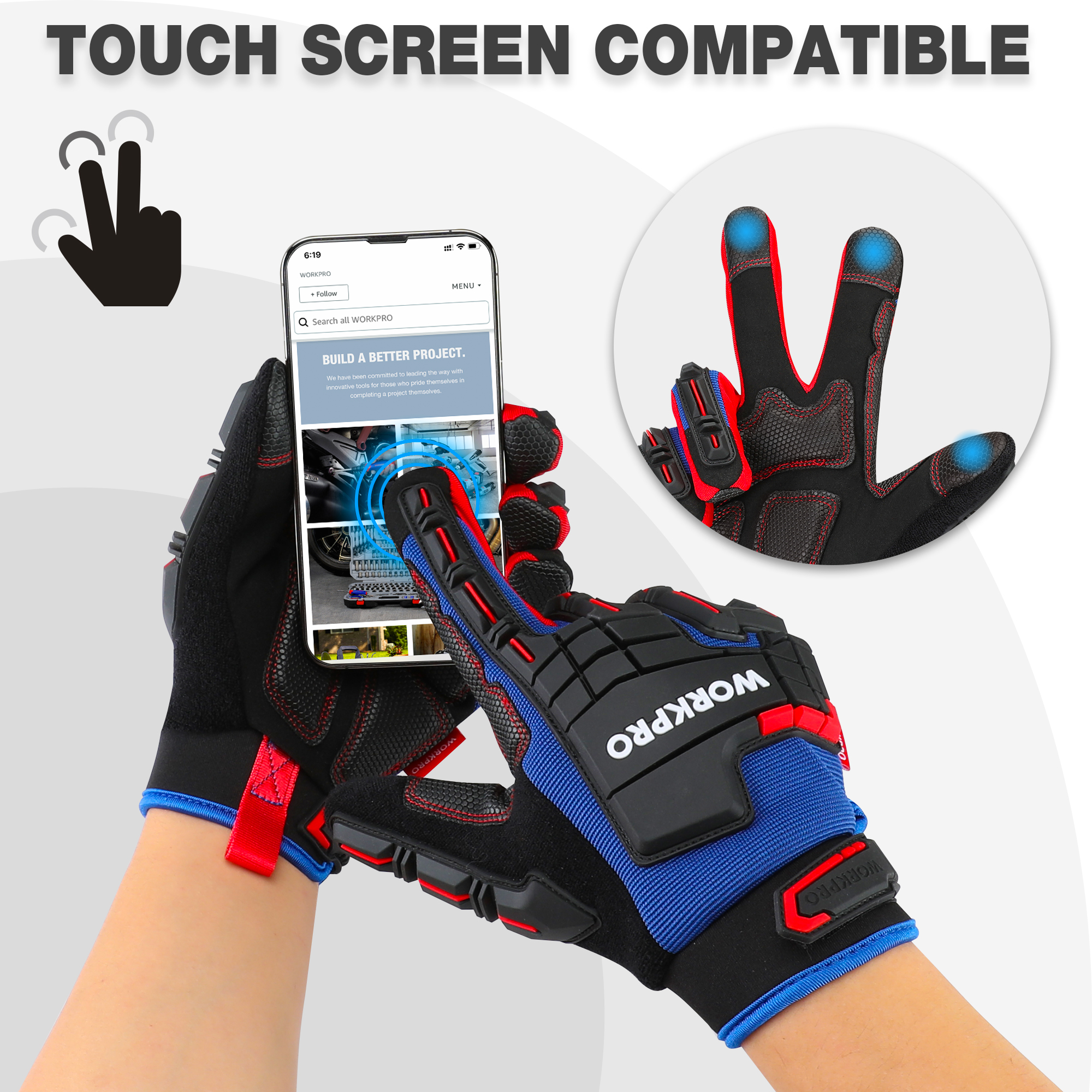 WORKPRO Heavy-duty Work Gloves - Work Glove Impact recensie en prijs