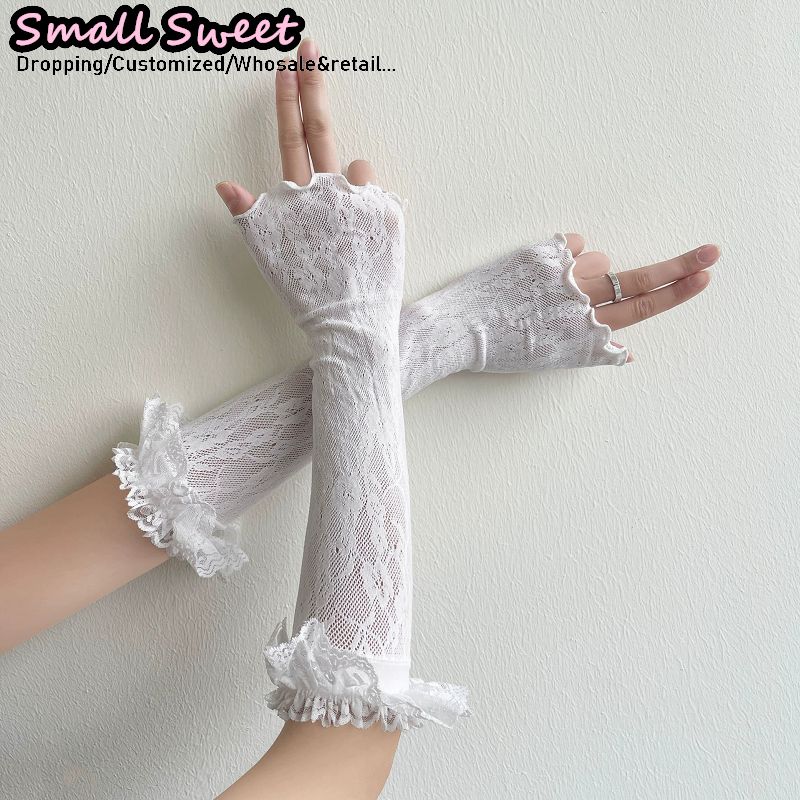 Women's Harajuku White Arm Sle - Fingerless Glove Knit recensie en prijs