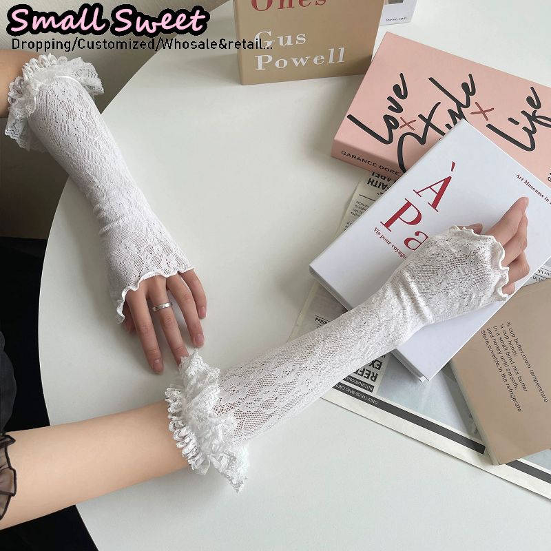 Women's Harajuku White Arm Sle - Fingerless Glove Knit recensie en prijs