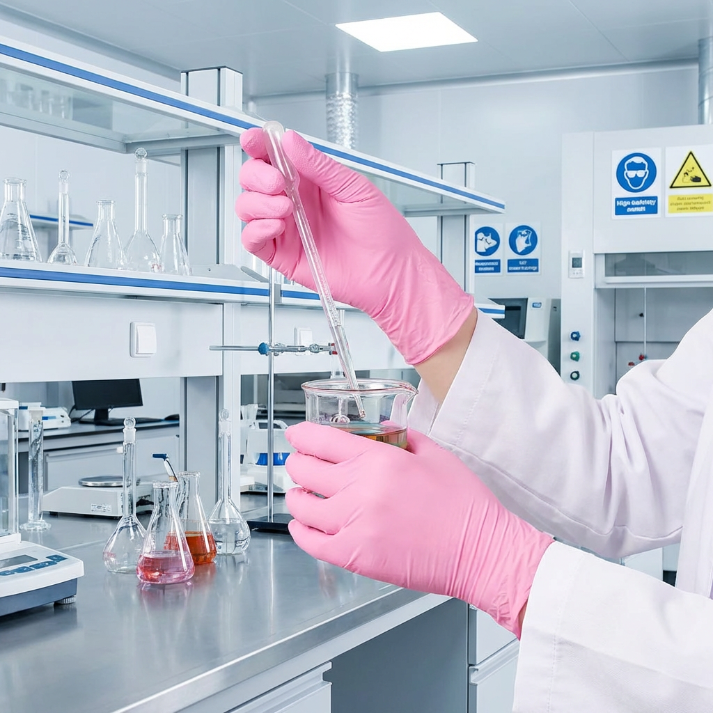 Simple Pink Nitrile Gloves 100 - Rubber Glove Cleaning recensie en prijs