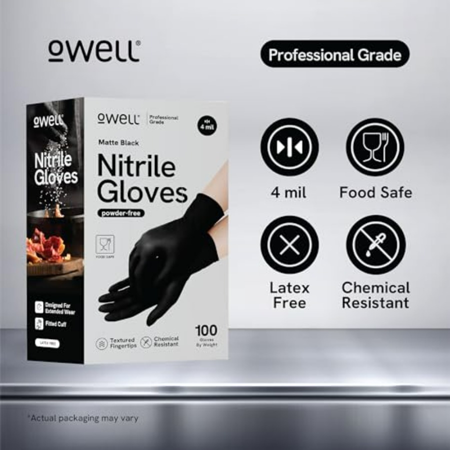 ® Black Nitrile Gloves - 4 Mil - Exam Glove Nitrile recensie en prijs