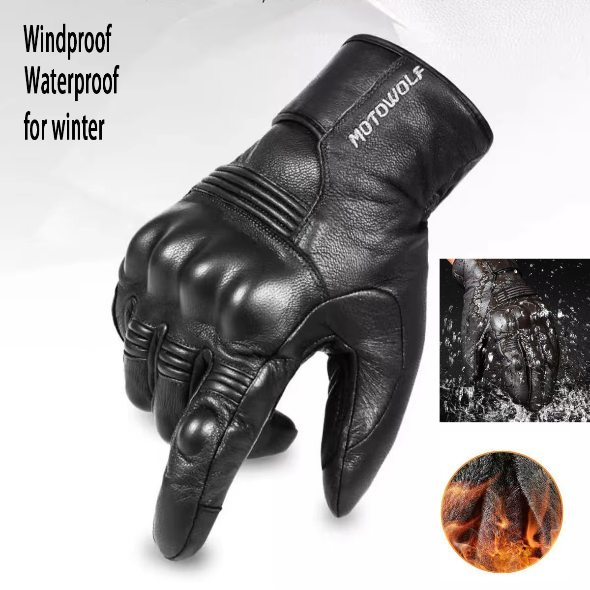 Leather Motorcycle Gloves Men' - Motorcycle Glove Knuckle recensie en prijs