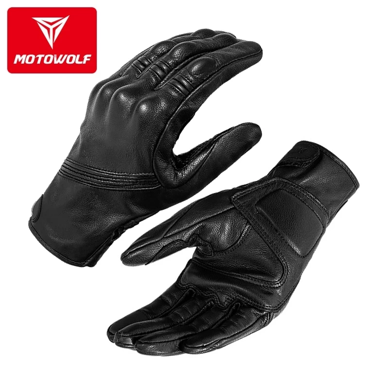 Leather Motorcycle Gloves Men' - Motorcycle Glove Knuckle recensie en prijs