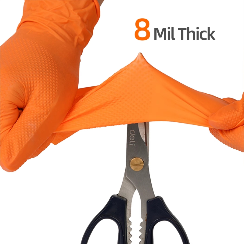8mil Heavy Duty Industrial Ora - Nitrile Mechanic Glove recensie en prijs