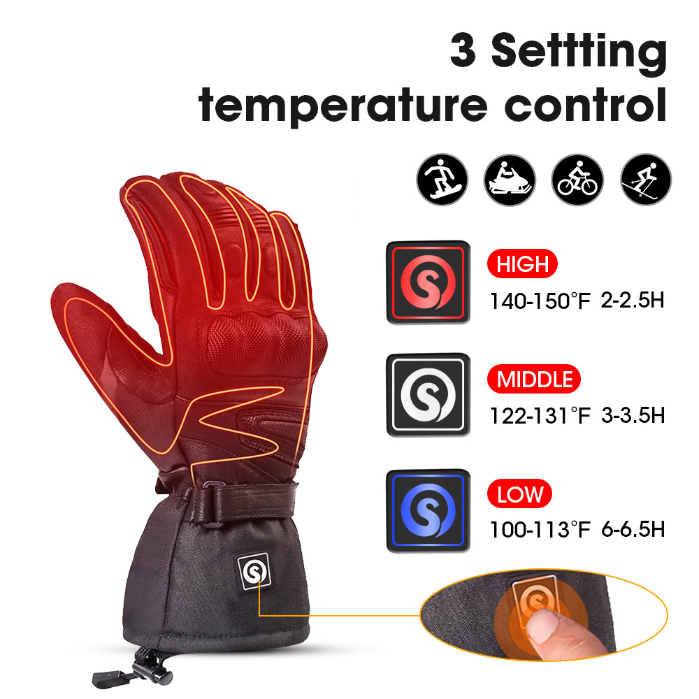 Snow Deer Winter Electric Heat - Ski Glove Waterproof recensie en prijs