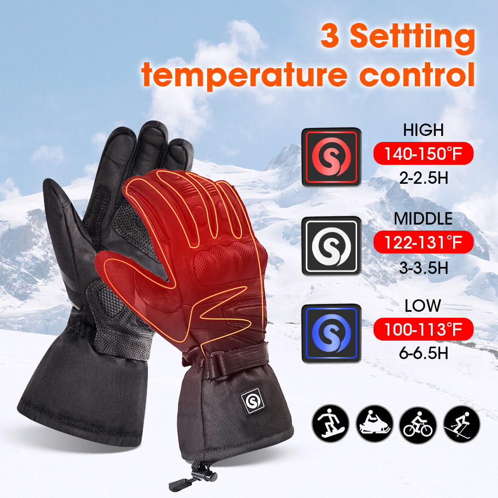 Snow Deer Winter Electric Heat - Ski Glove Waterproof recensie en prijs