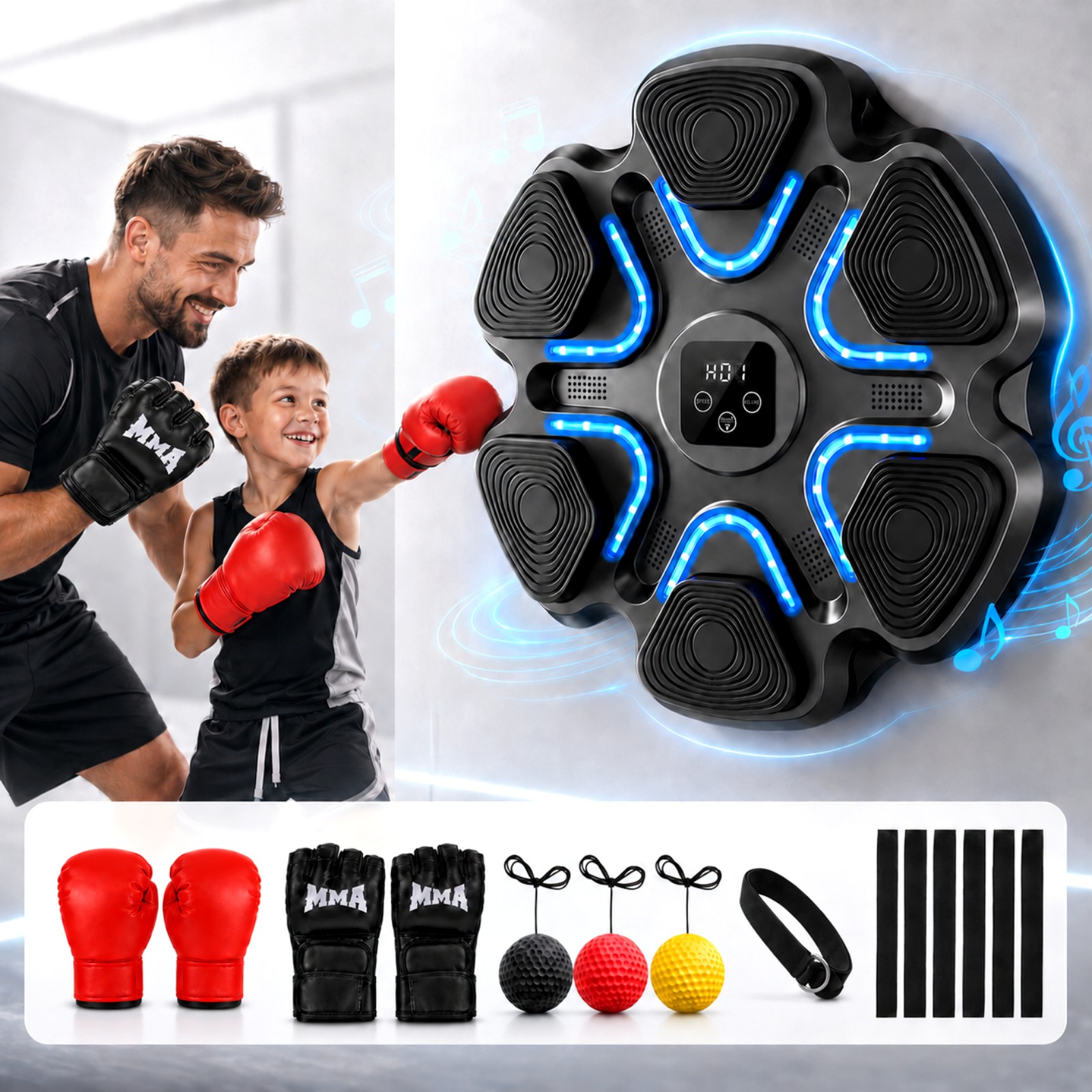 Music Boxing Machine Kids Adul - Workout Glove Gym recensie en prijs