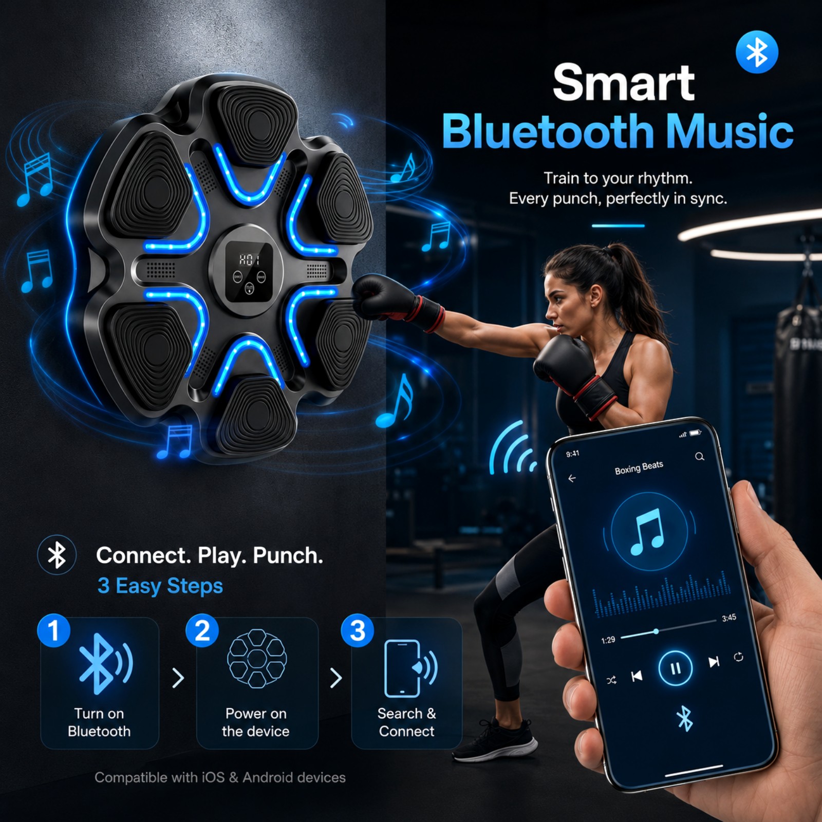 Music Boxing Machine Kids Adul - Workout Glove Gym recensie en prijs