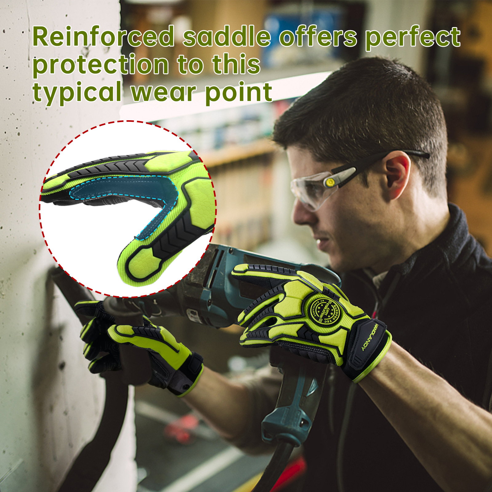 HANDLANDY Anti Vibration Heavy - Work Glove Impact recensie en prijs
