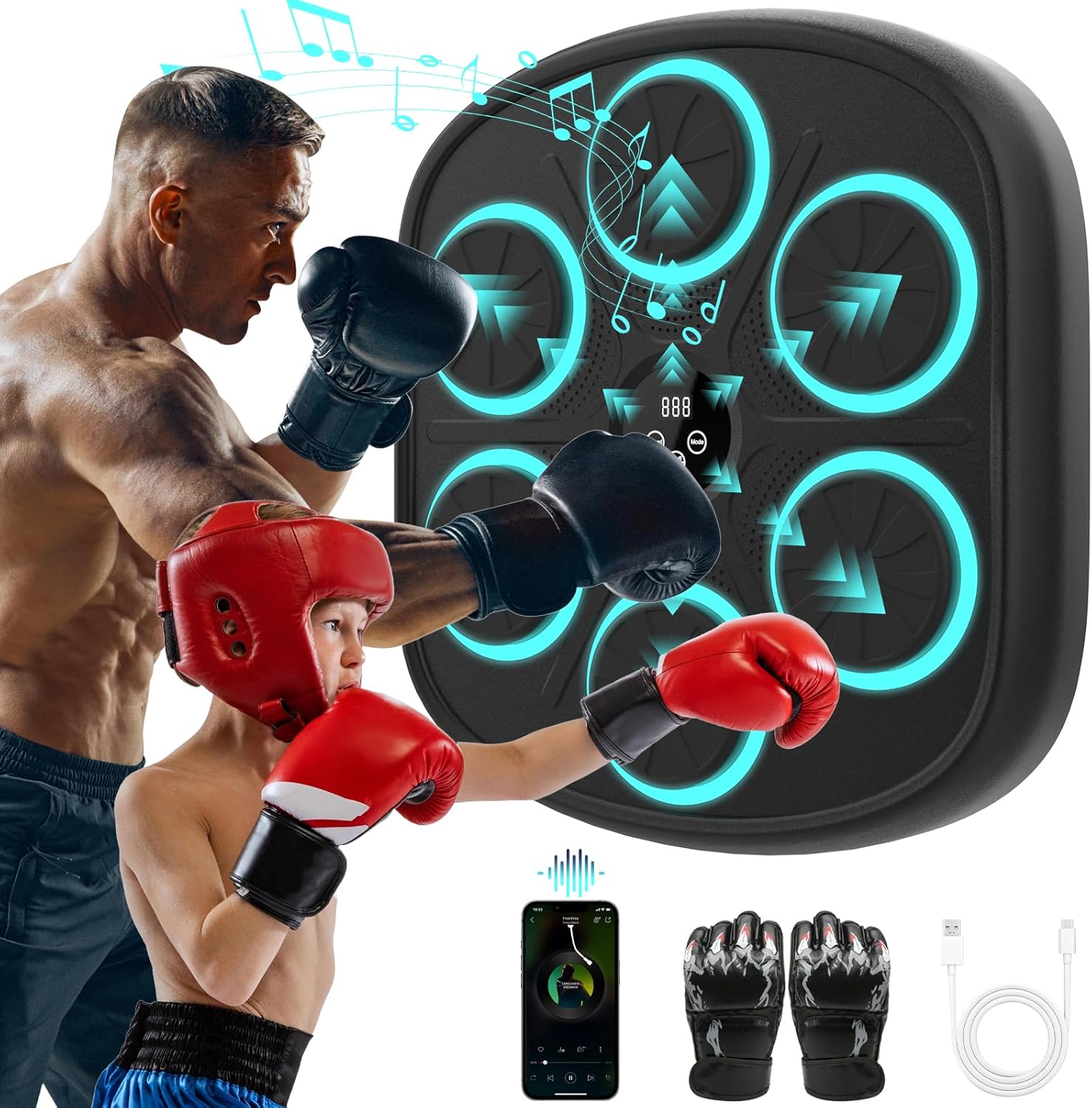 Wall Mounted Music Boxing Mach - Workout Glove Gym recensie en prijs
