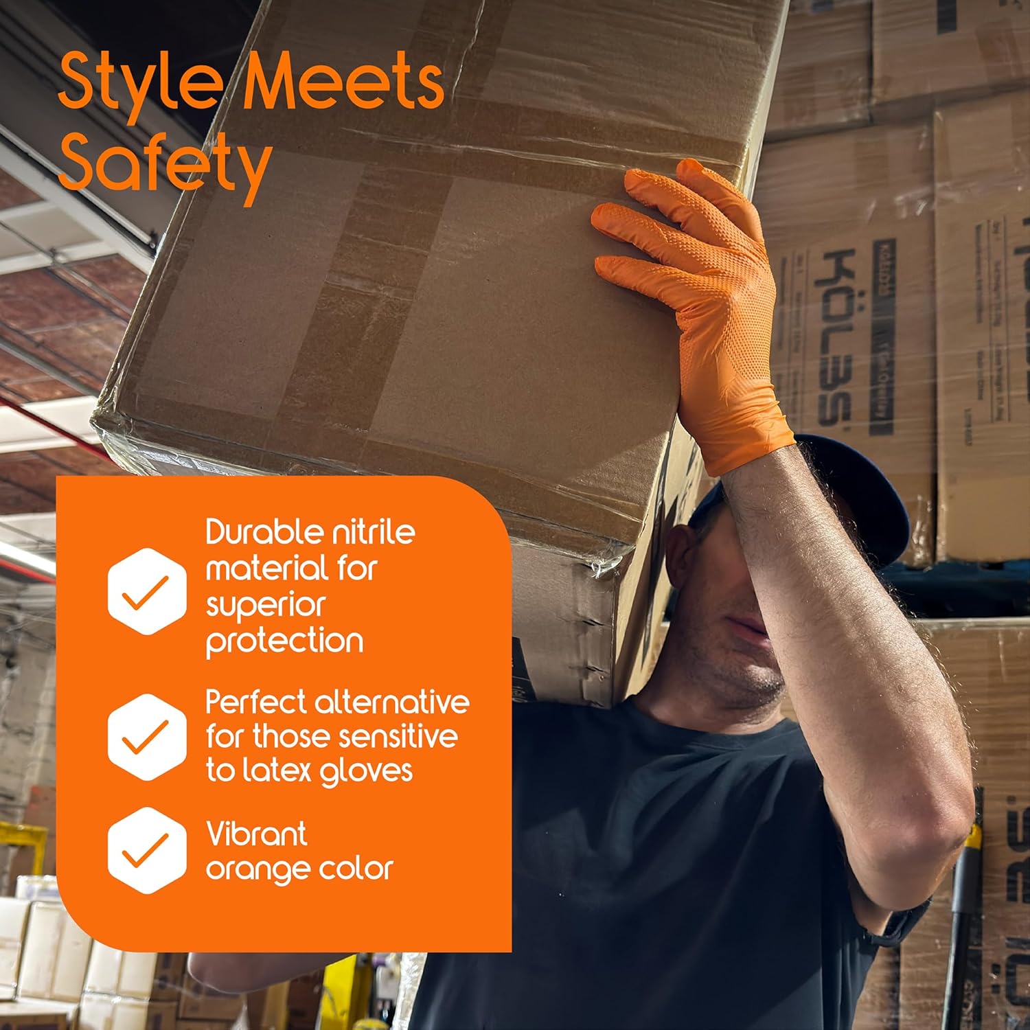 Heavy Duty Orange Nitrile Glov - Nitrile Mechanic Glove recensie en prijs