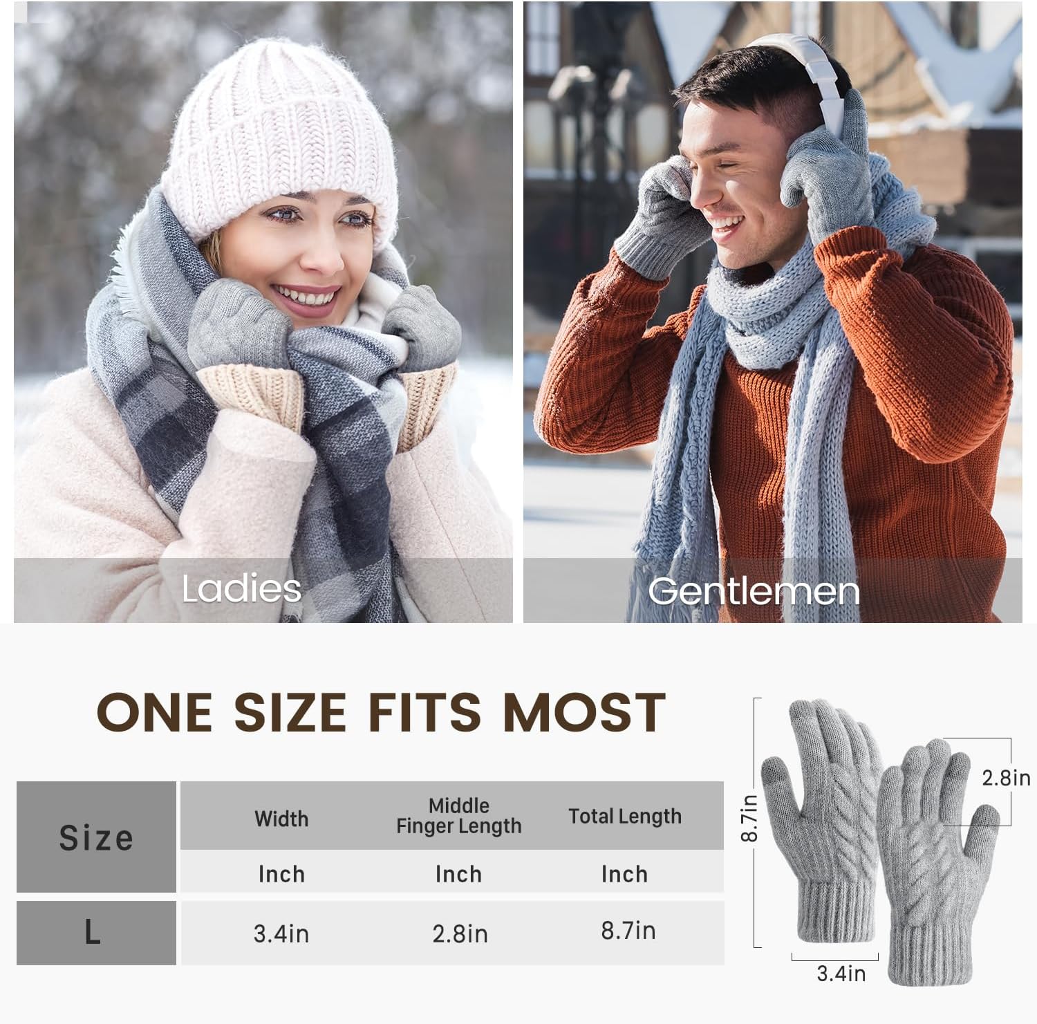 Winter Gloves – Thick Wool Fle - Winter Glove Insulated recensie en prijs