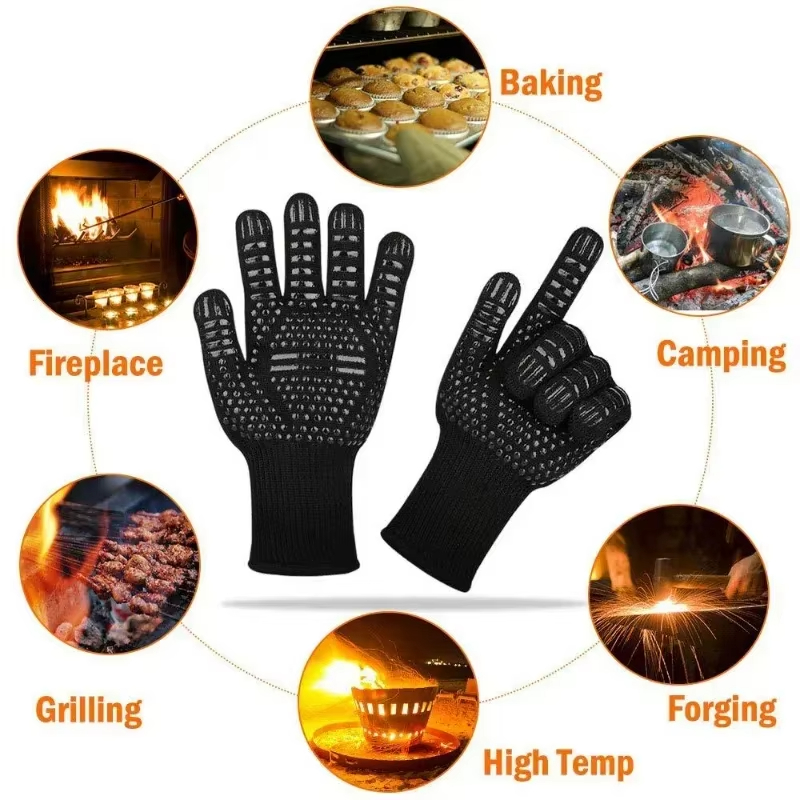 1PCS Piece BBQ Gloves High Tem - Oven Mitt Silicone recensie en prijs