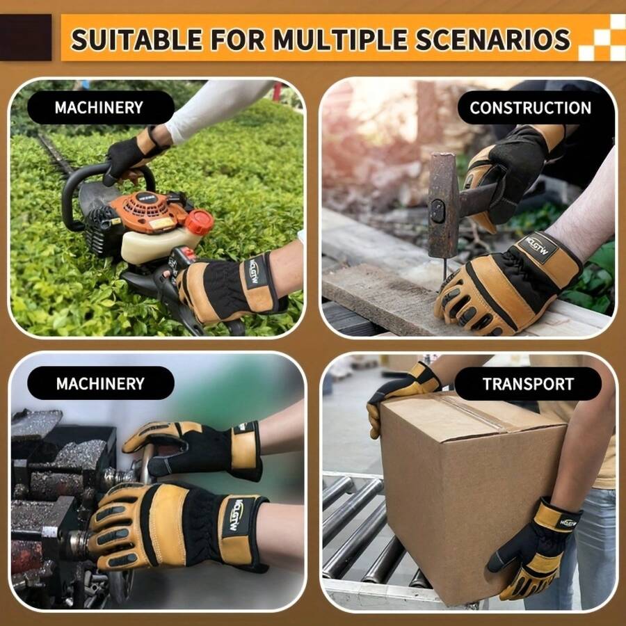 Two Pairs Of Brown Leather Glo - Work Glove Impact recensie en prijs