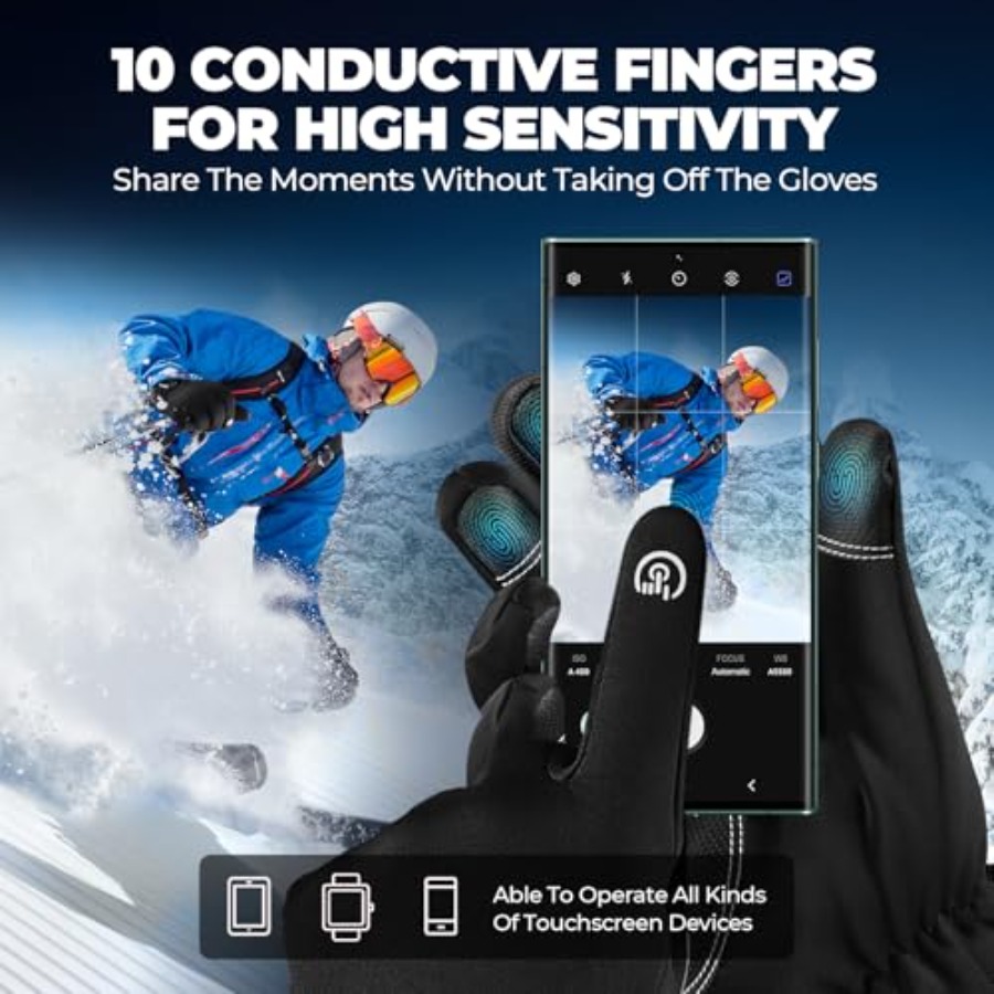 krosa Winter Gloves For Men Wo - Ski Glove Waterproof recensie en prijs