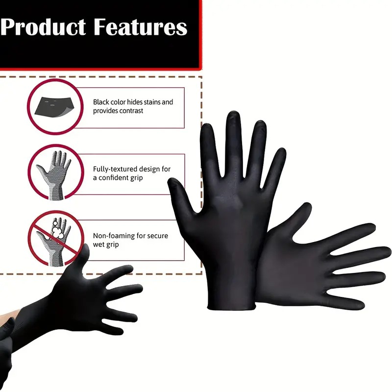 Black Nitrile Disposable Glove - Nitrile Mechanic Glove recensie en prijs