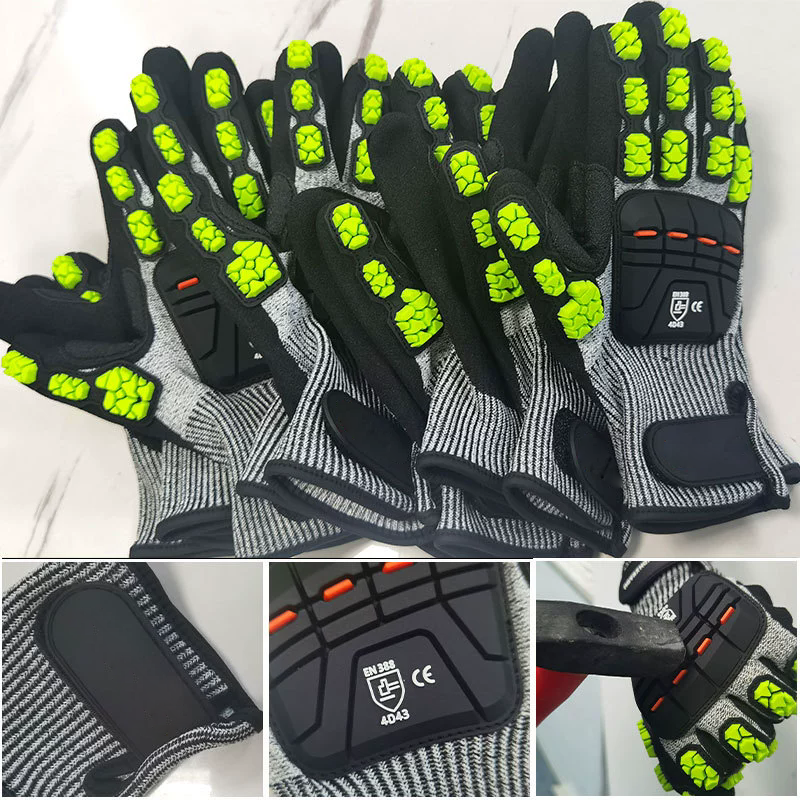 HPPE anti-cutting gloves, TPR  - Cut Resistant Glove recensie en prijs