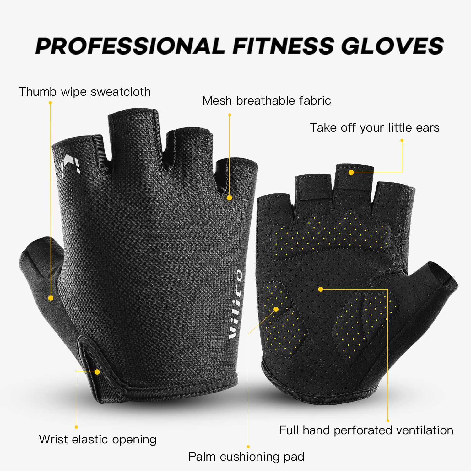 Vilico Sports Cycling Gloves H - Workout Glove Gym recensie en prijs