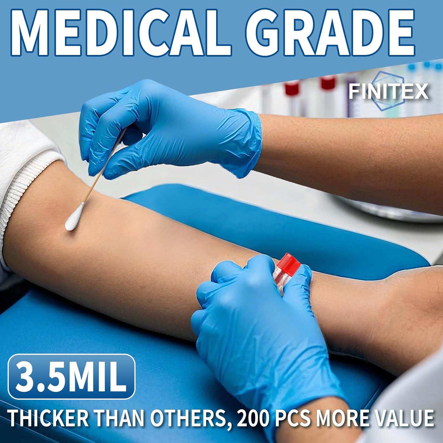Blue Nitrile Exam Gloves - 200 - Exam Glove Nitrile recensie en prijs