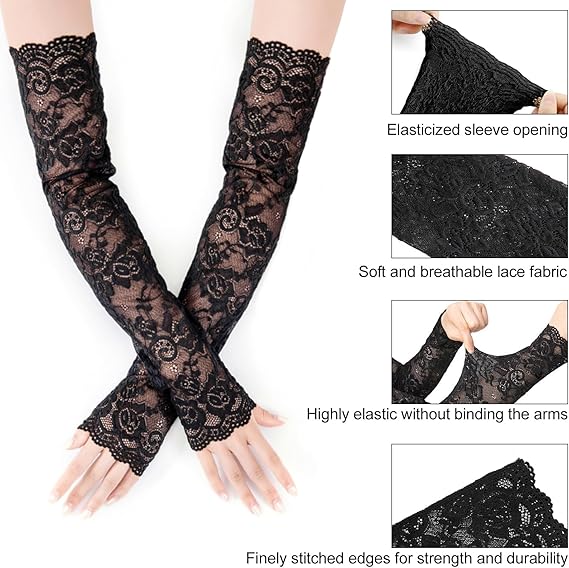 New 1Pair Sexy Lace Hollow-Out - Fingerless Glove Knit recensie en prijs
