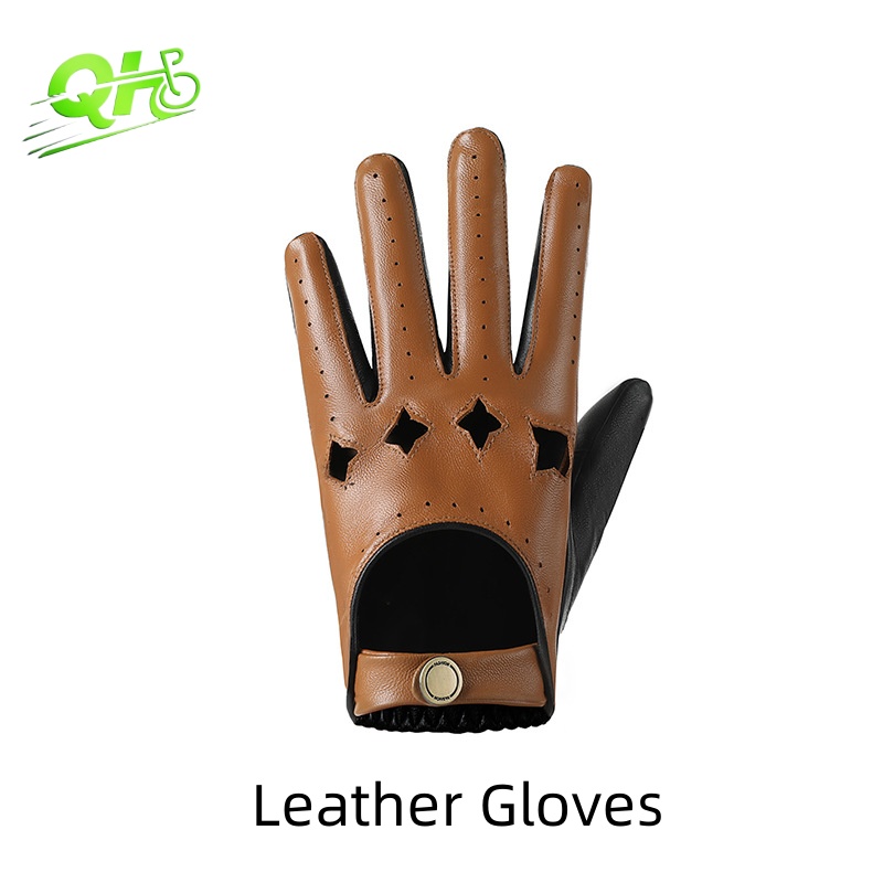 Men Leather Gloves Motorcycle  - Leather Driving Glove recensie en prijs