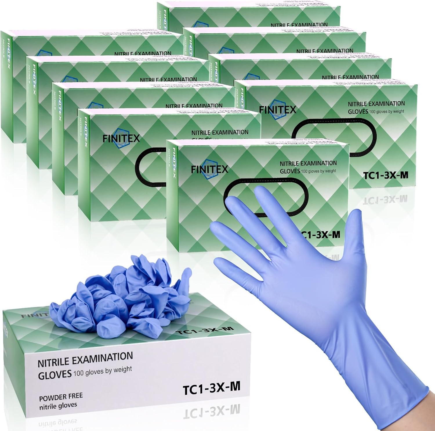 Nitrile Disposable Gloves Ice  - Exam Glove Nitrile recensie en prijs