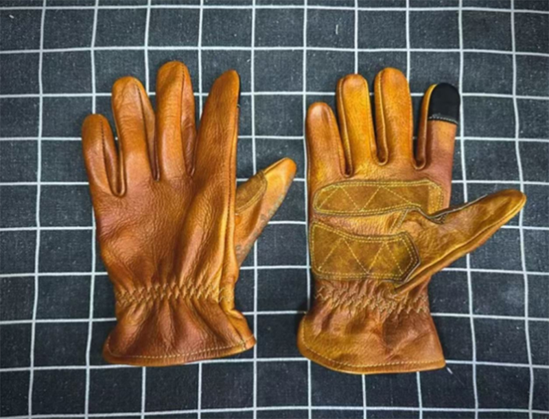 Handmade Genuine Leather Retro - Motorcycle Glove Knuckle recensie en prijs