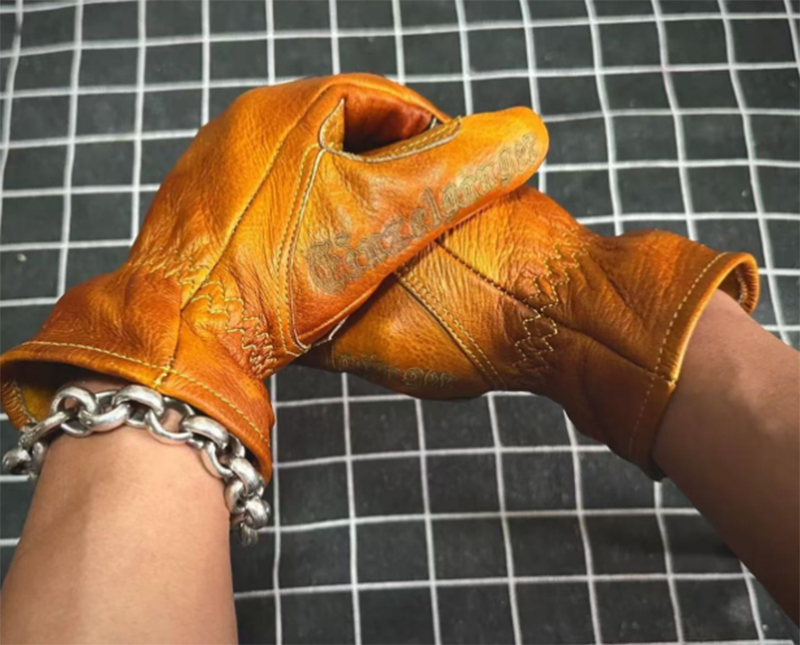 Handmade Genuine Leather Retro - Motorcycle Glove Knuckle recensie en prijs