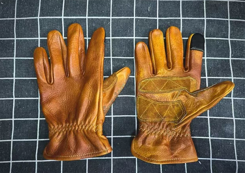 Handmade Genuine Leather Retro - Motorcycle Glove Knuckle recensie en prijs