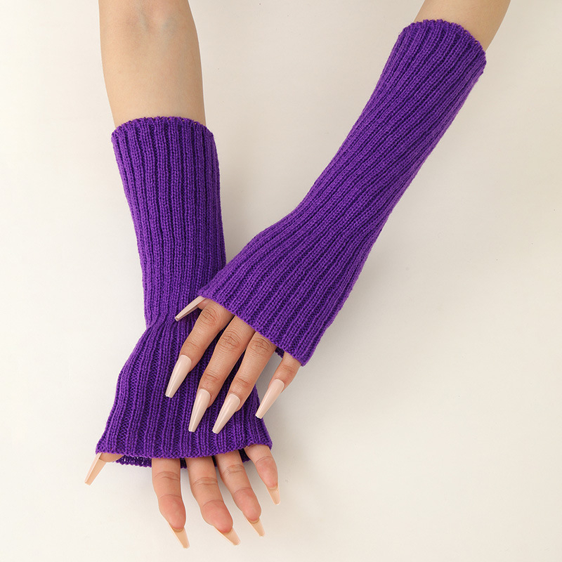 Girls Colorful Warm Knitted Ar - Fingerless Glove Knit recensie en prijs