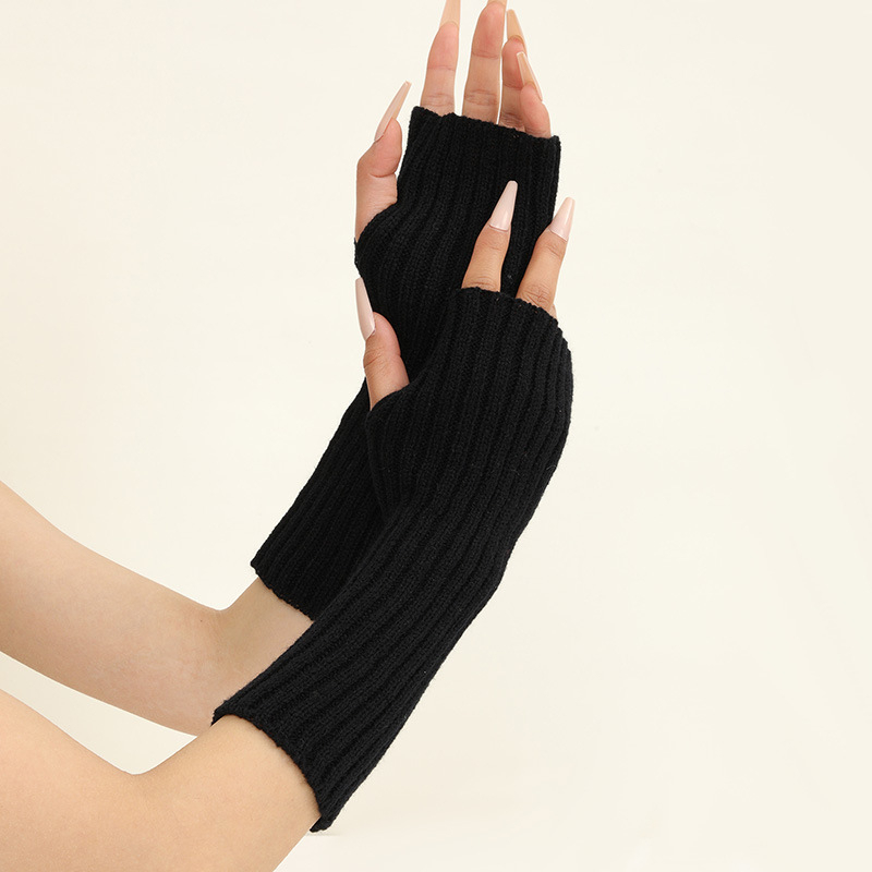 Girls Colorful Warm Knitted Ar - Fingerless Glove Knit recensie en prijs