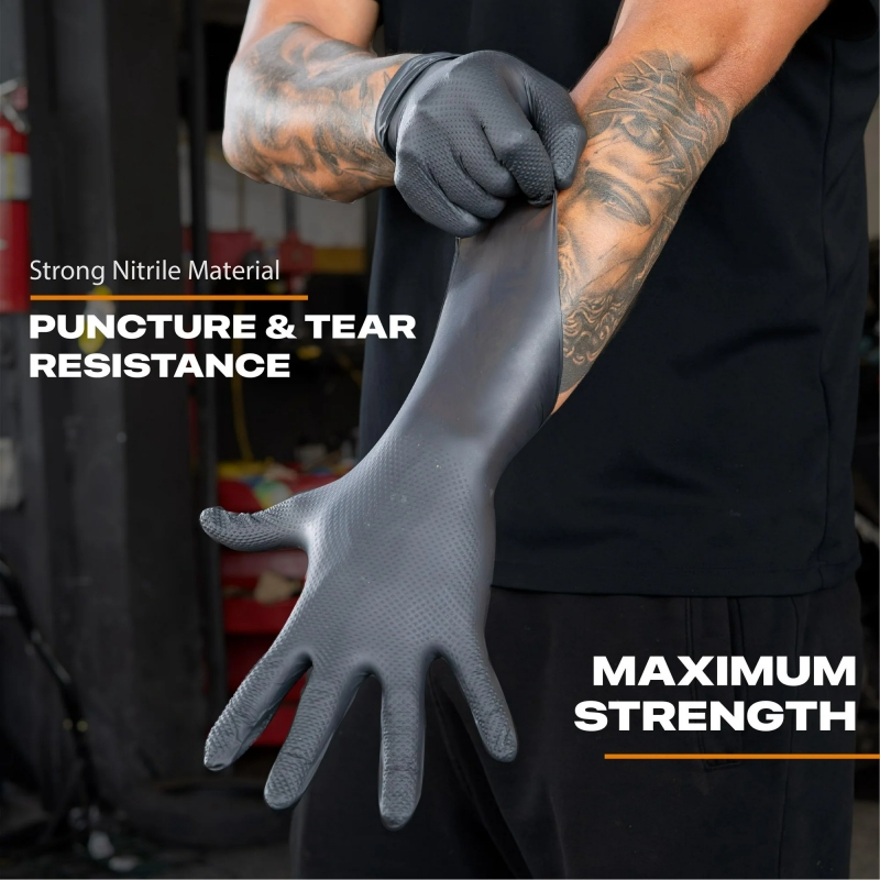 Black Heavy Duty Nitrile Dispo - Nitrile Mechanic Glove recensie en prijs
