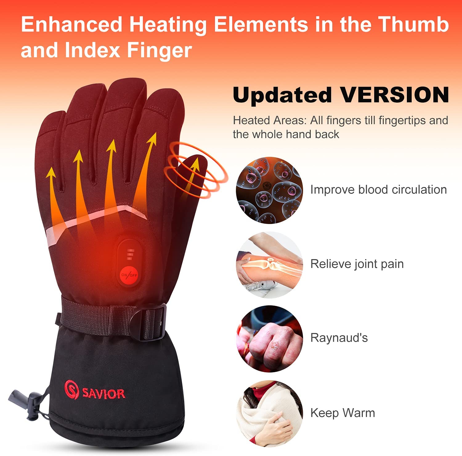 SNOW DEER Winter Heated Gloves - Ski Glove Waterproof recensie en prijs